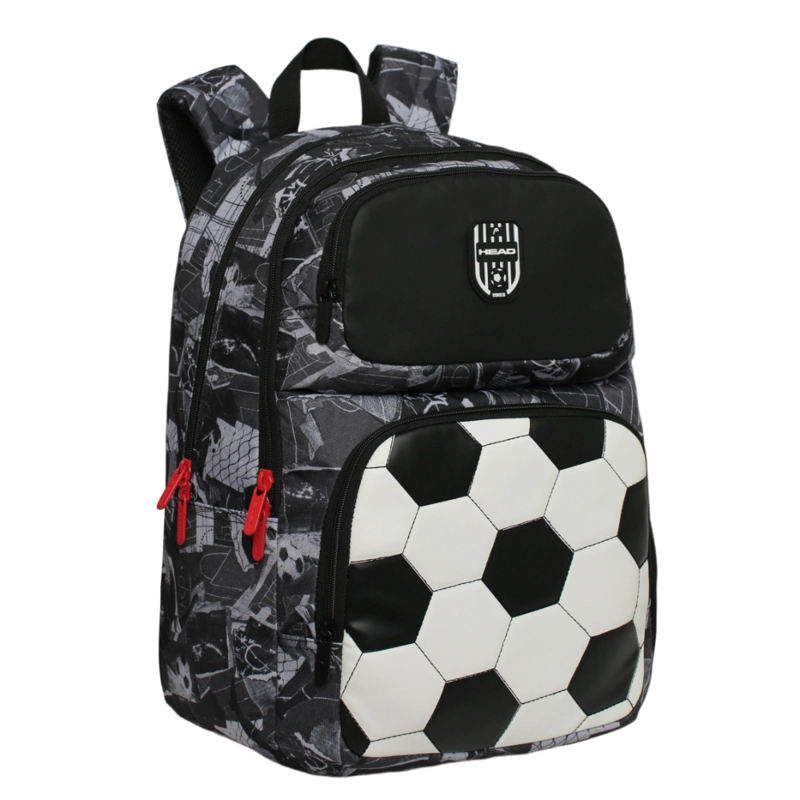 MOCHILA INFANTIL NIÑO FANTASY FUTBOL NEGRA HEAD - 1