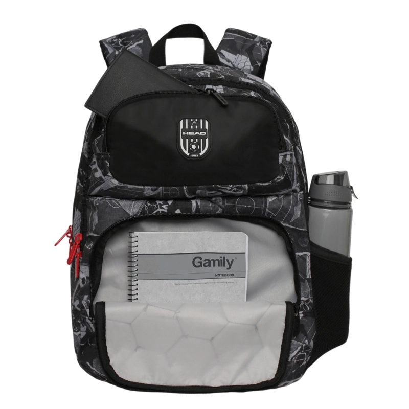 MOCHILA INFANTIL NIÑO FANTASY FUTBOL NEGRA HEAD - 2