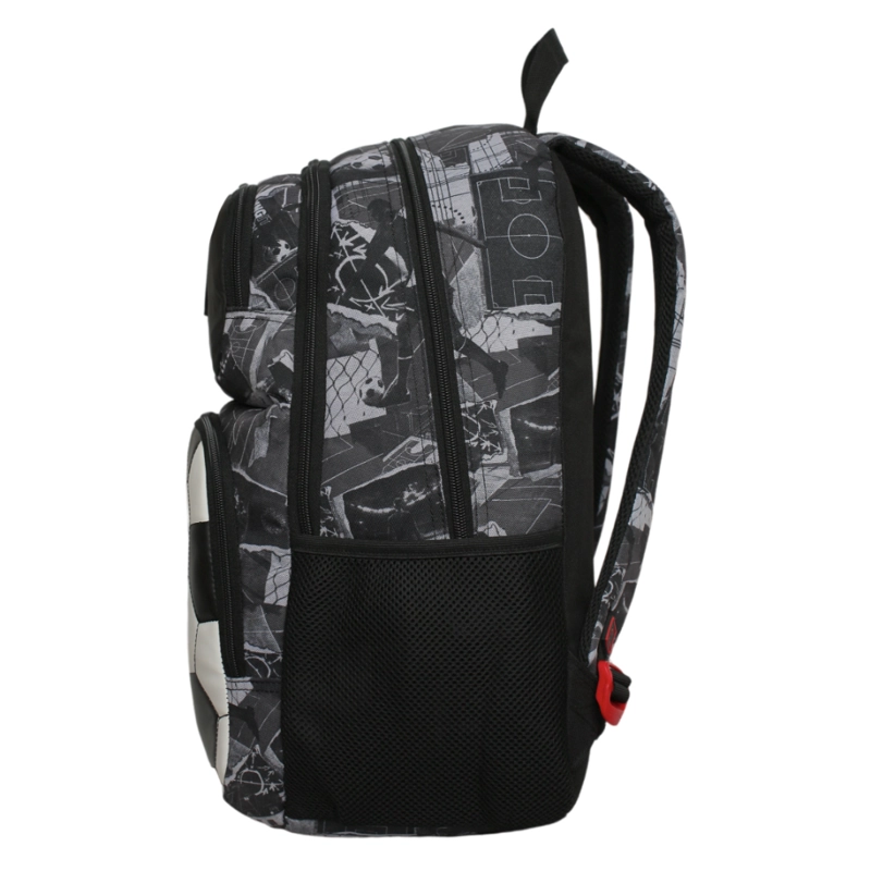 MOCHILA INFANTIL NIÑO FANTASY FUTBOL NEGRA HEAD - 4