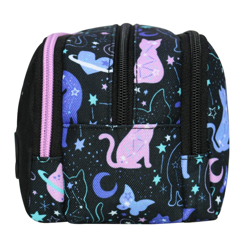 ESTUCHE INFANTIL NIÑA ATOS SPACE CAT NEGRO HEAD - 6