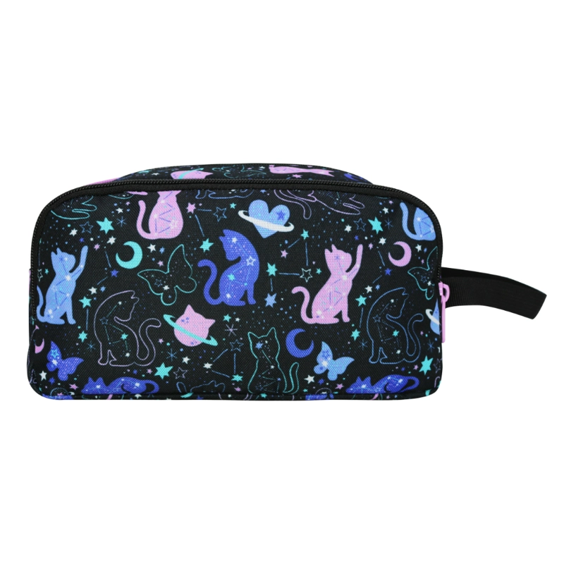 ESTUCHE INFANTIL NIÑA ATOS SPACE CAT NEGRO HEAD - 8