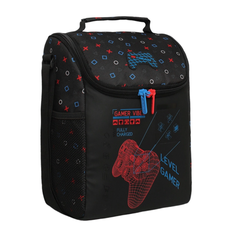 LONCHERA INFANTIL NIÑO FRESH GAMER NEGRO HEAD - 1