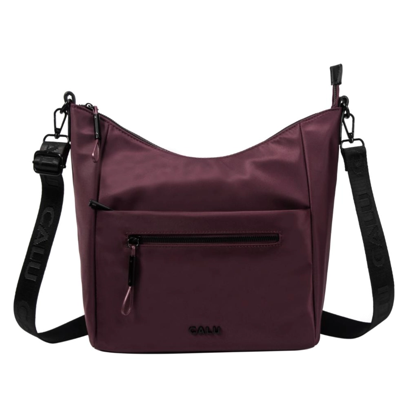 CARTERA BANDOLERA GRAN TAMAÑO MADISON MORADO CALU - 2