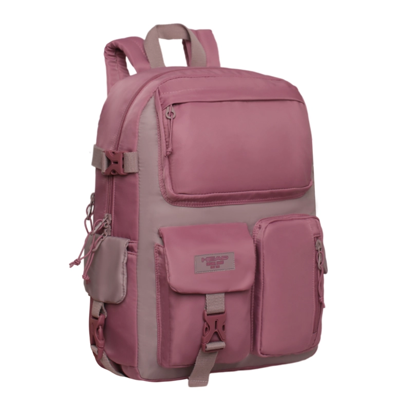 MOCHILA MUJER ESCALADE KAWAII COLOR BLOCK MALVA HEAD - 1