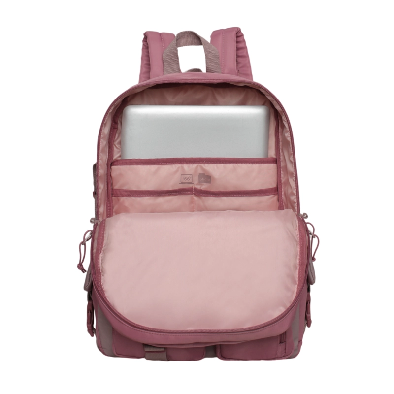 MOCHILA MUJER ESCALADE KAWAII COLOR BLOCK MALVA HEAD - 3