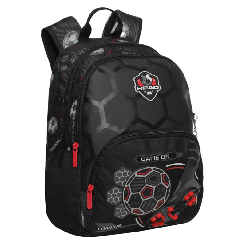 MOCHILA INFANTIL NIÑO GUM FUTBOL NEGRO HEAD - 1