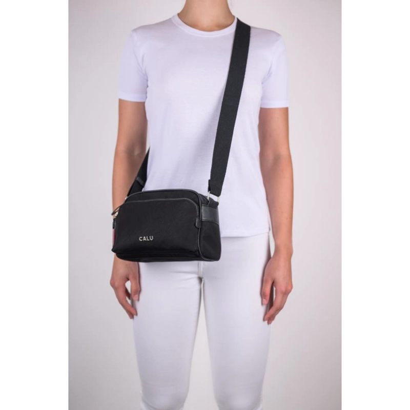 CARTERA BANDOLERA MUJER AMELIA NEGRO CALU - 7