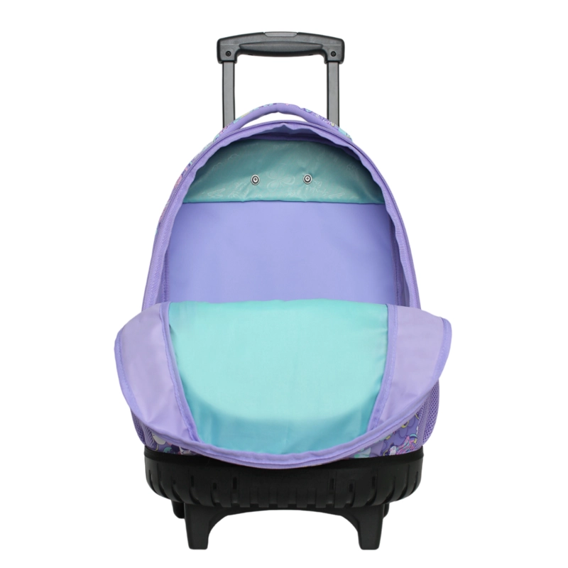 MOCHILA INFANTIL CARRO NEW KODIAC EMOTICONES LILA HEAD - 4