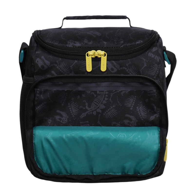 LONCHERA ESCOLAR FREEZE DINO 3D NEGRO HEAD - 2