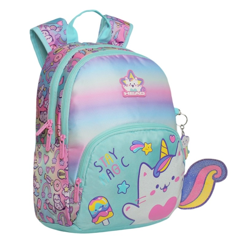 MOCHILA INFANTIL NIÑA GUM CAT FADED MULTICOLOR HEAD - 1