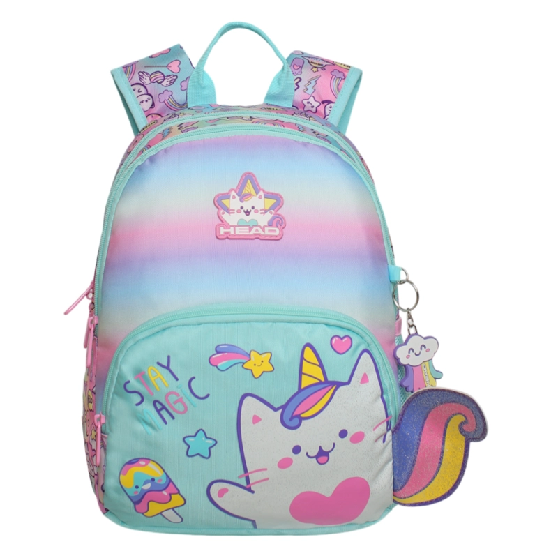 MOCHILA INFANTIL NIÑA GUM CAT FADED MULTICOLOR HEAD - 2