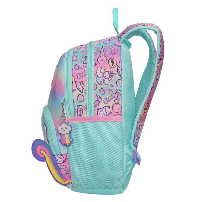 MOCHILA INFANTIL NIÑA GUM CAT FADED MULTICOLOR HEAD - 4