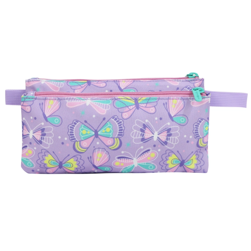 ESTUCHE INFANTIL TRIPLE CELERIO MARIPOSA LILA HEAD - 5