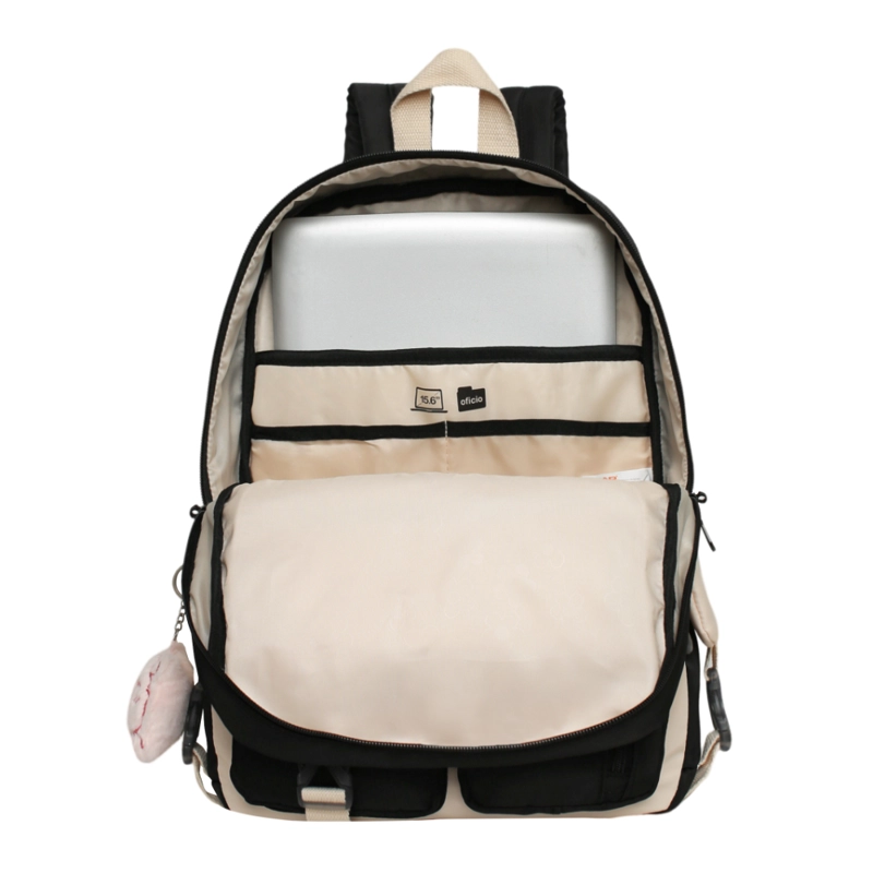 MOCHILA MUJER KAWAII FUSION BLOCK NEGRO HEAD - 3