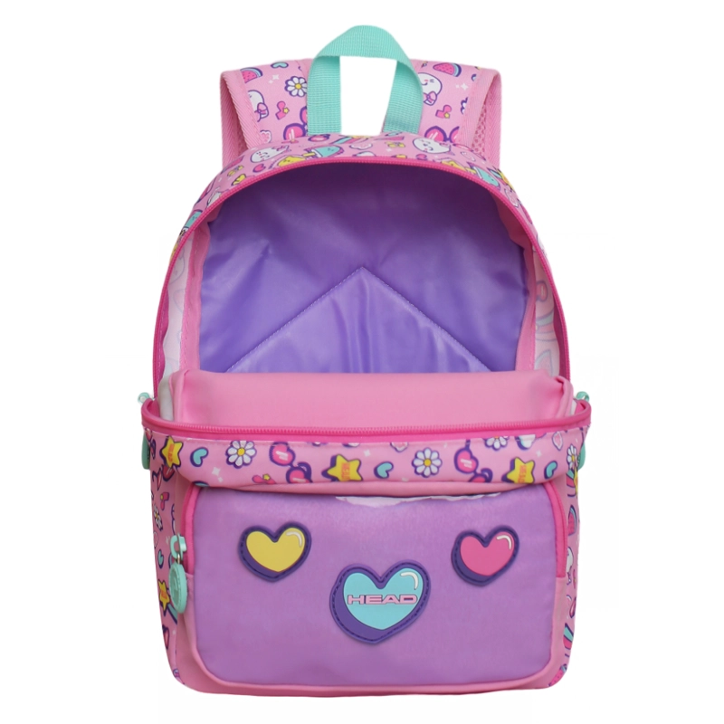 MOCHILA INFANTIL NIÑA POP CAT PRINT ROSADO HEAD - 3