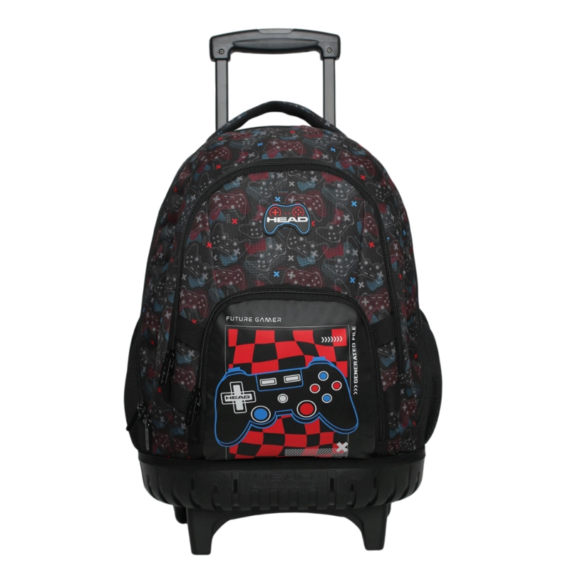 MOCHILA INFANTIL CARRO NEW KODIAC FUTURE GAMER NEGRO HEAD - 2