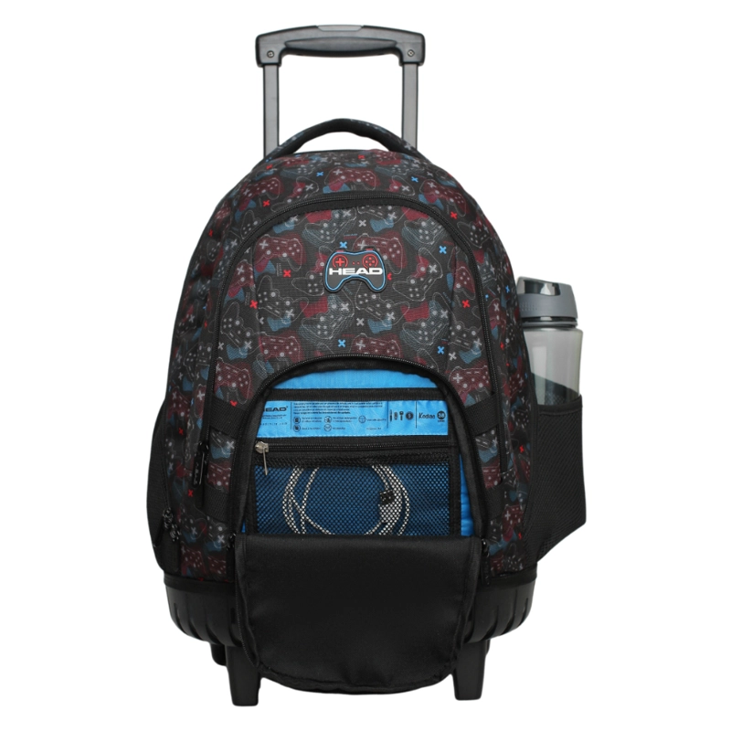 MOCHILA INFANTIL CARRO NEW KODIAC FUTURE GAMER NEGRO HEAD - 3