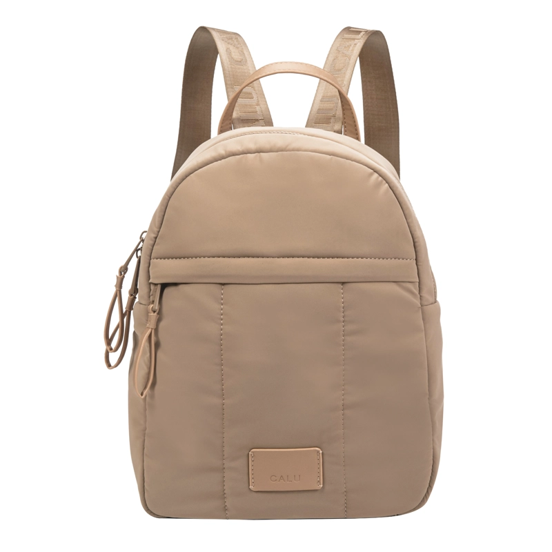 MOCHILA CLEMENTINE LOOK CLASICO TAUPE CALU - 2