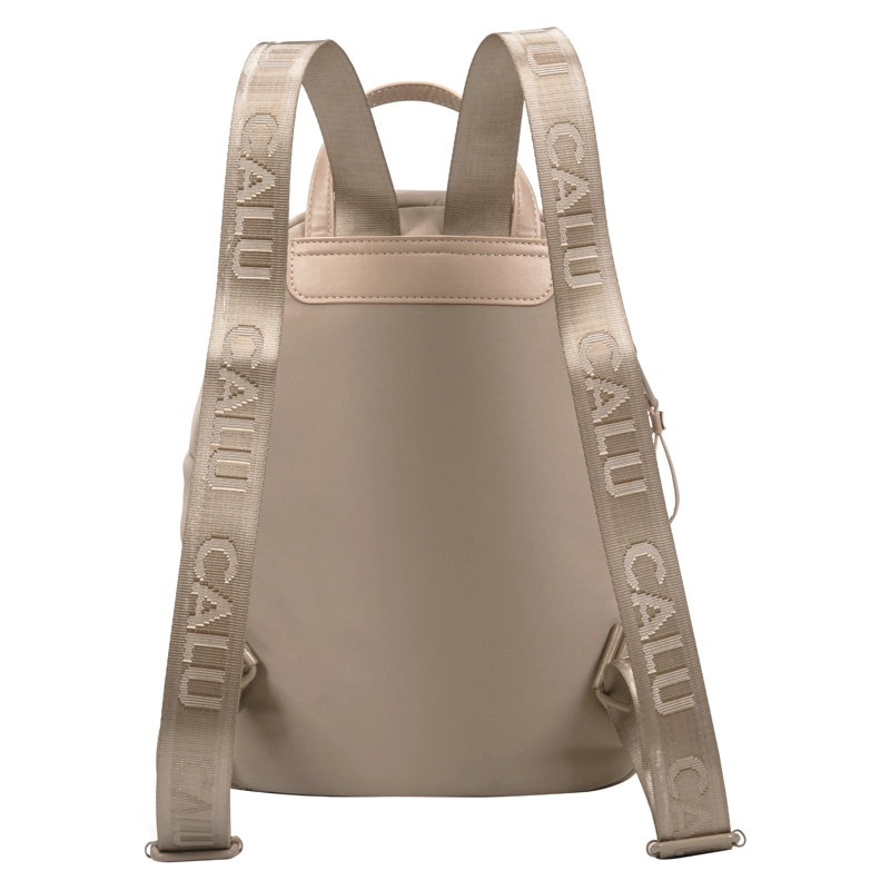 MOCHILA CLEMENTINE LOOK CLASICO TAUPE CALU - 5