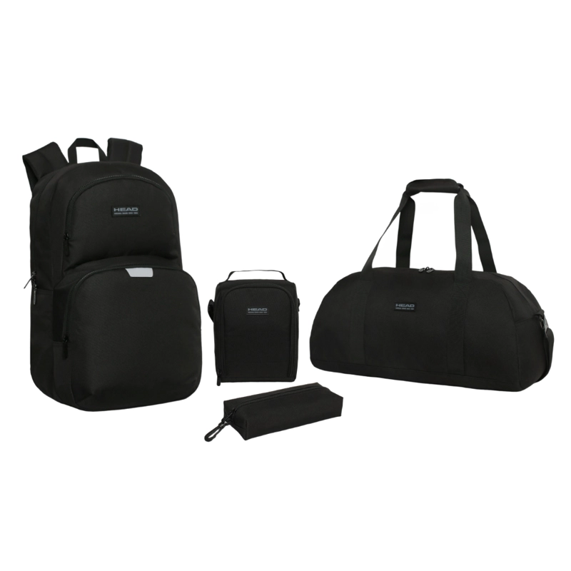 PACK ATOMIK ESCOLAR (X4) NIÑO PLATA NEGRO HEAD - 1