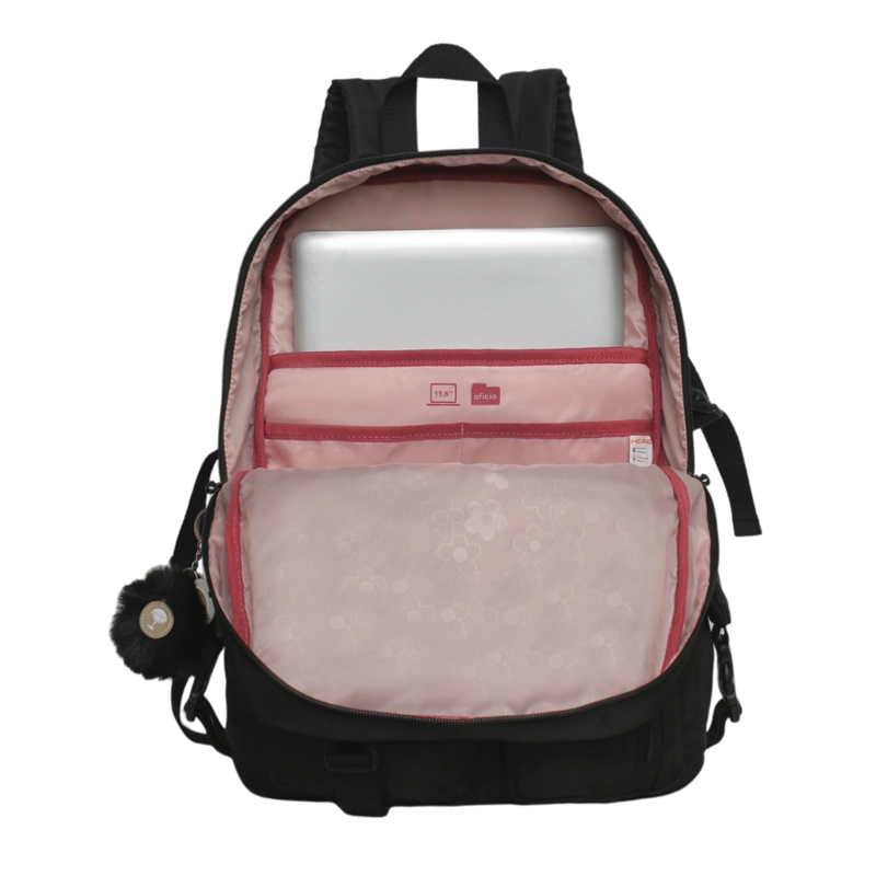 MOCHILA MUJER KAWAII FUSION GLITTER NEGRO HEAD - 3