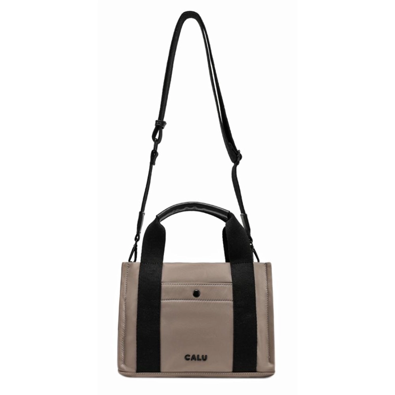 CARTERA MINI TOTE CHARLOTTE TAUPE CALU - 3