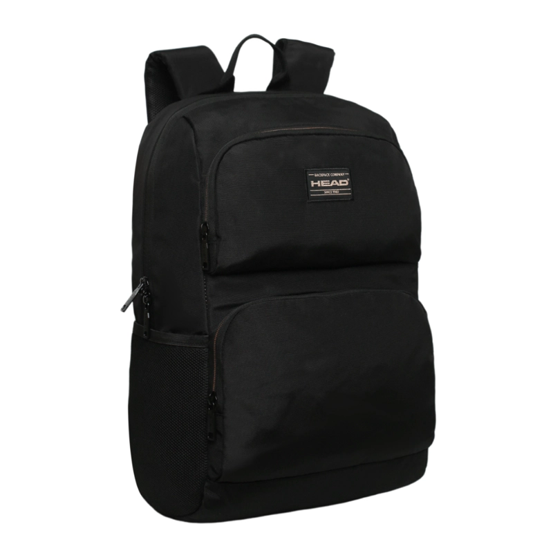 MOCHILA EJECUTIVA STINGER NEGRO ROSE GOLD HEAD - 1