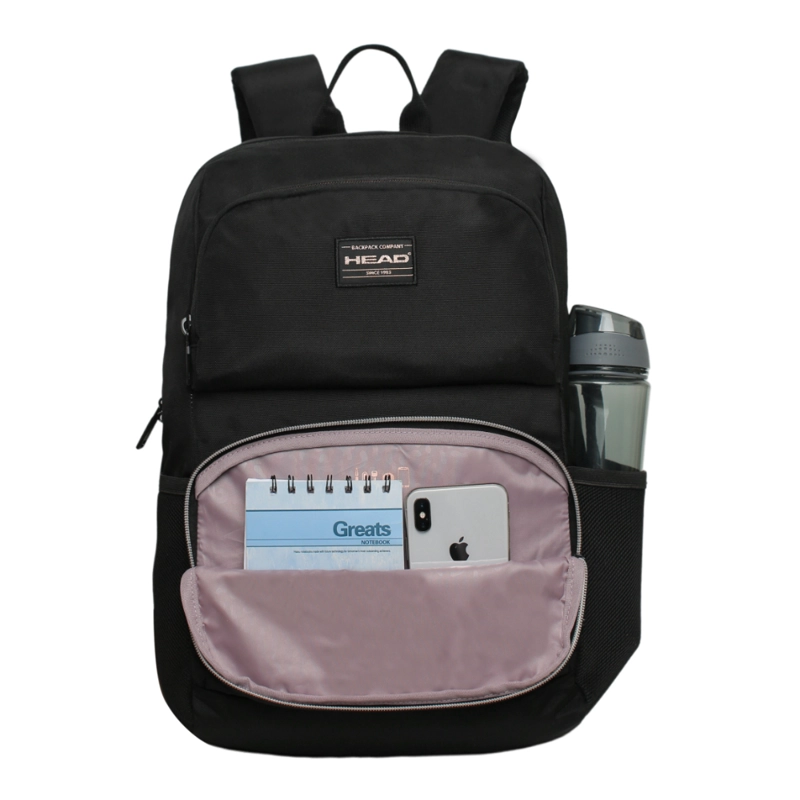 MOCHILA EJECUTIVA STINGER NEGRO ROSE GOLD HEAD - 2