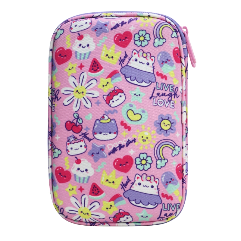 ESTUCHE INFANTIL NIÑA RIGIDO BOX BEST FRIEND ROSADO HEAD - 7
