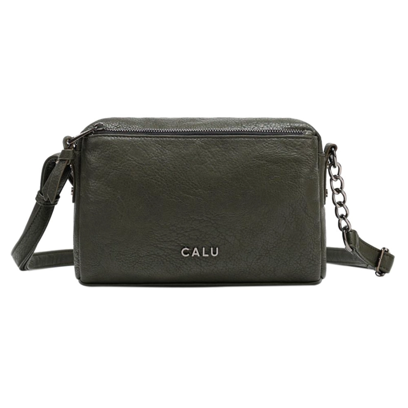 CARTERA MEDIANA ELEGANTE PIXIE VERDE MUSGO CALU - 2