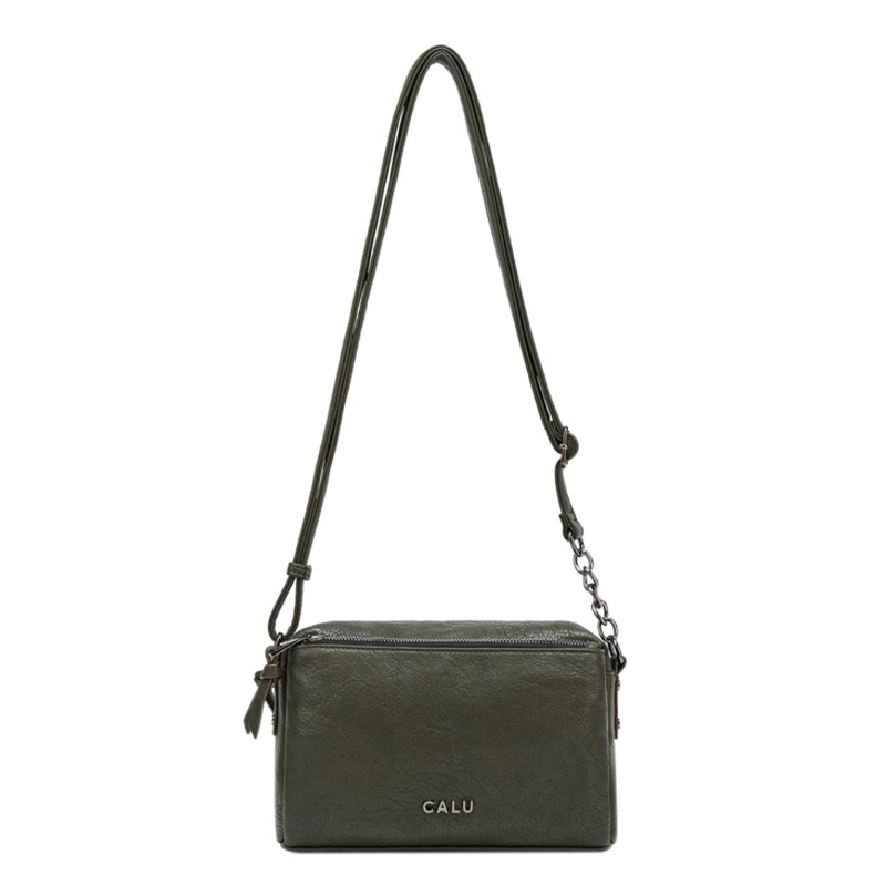 CARTERA MEDIANA ELEGANTE PIXIE VERDE MUSGO CALU - 3