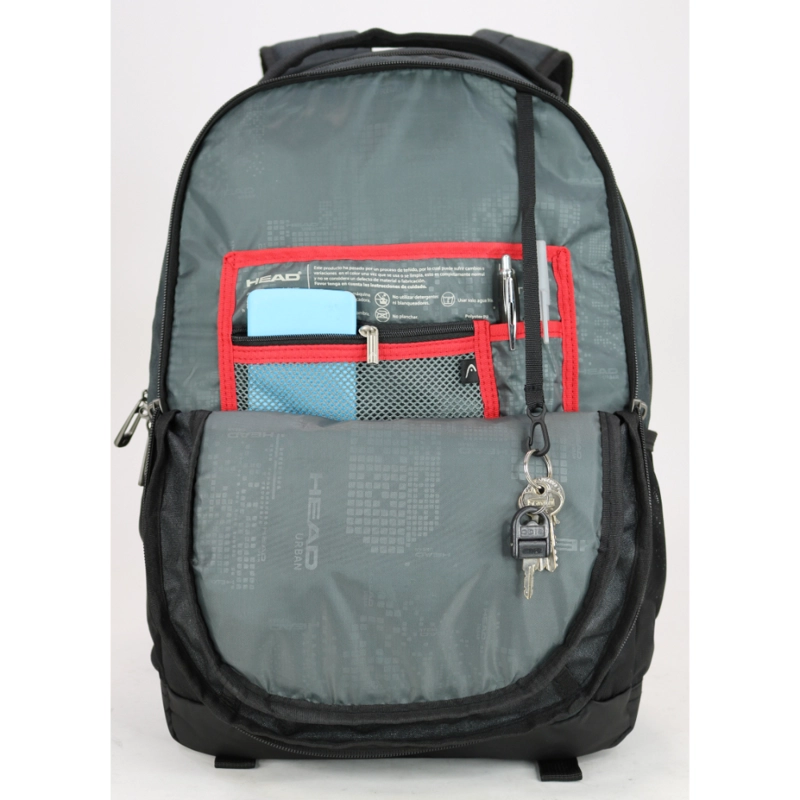 MOCHILA EJECUTIVA NOTEBOOK STOUT MELANGE GRIS OSCURO HEAD - 4