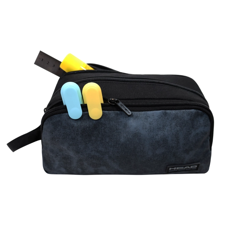 ESTUCHE INFANTIL NIÑO ATOS STONE GRIS NEGRO HEAD - 3
