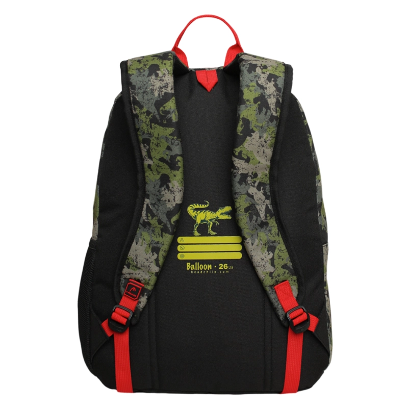 MOCHILA INFANTIL NIÑO BALLOON T-REX COMIC VERDE HEAD - 5