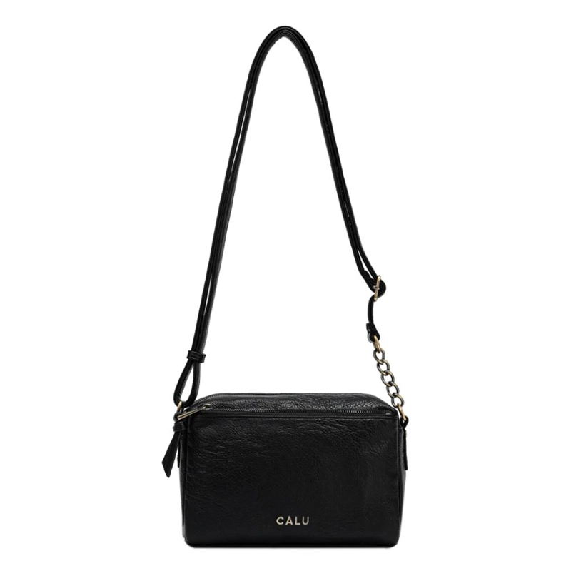 CARTERA MEDIANA ELEGANTE PIXIE NEGRO CALU - 3