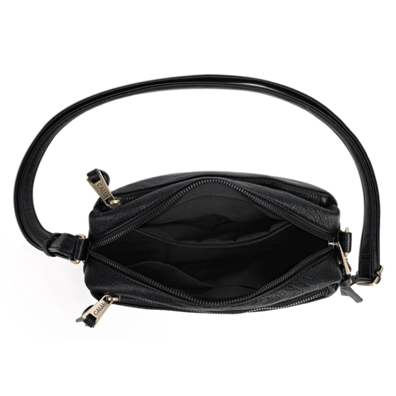 CARTERA MEDIANA ELEGANTE PIXIE NEGRO CALU - 4