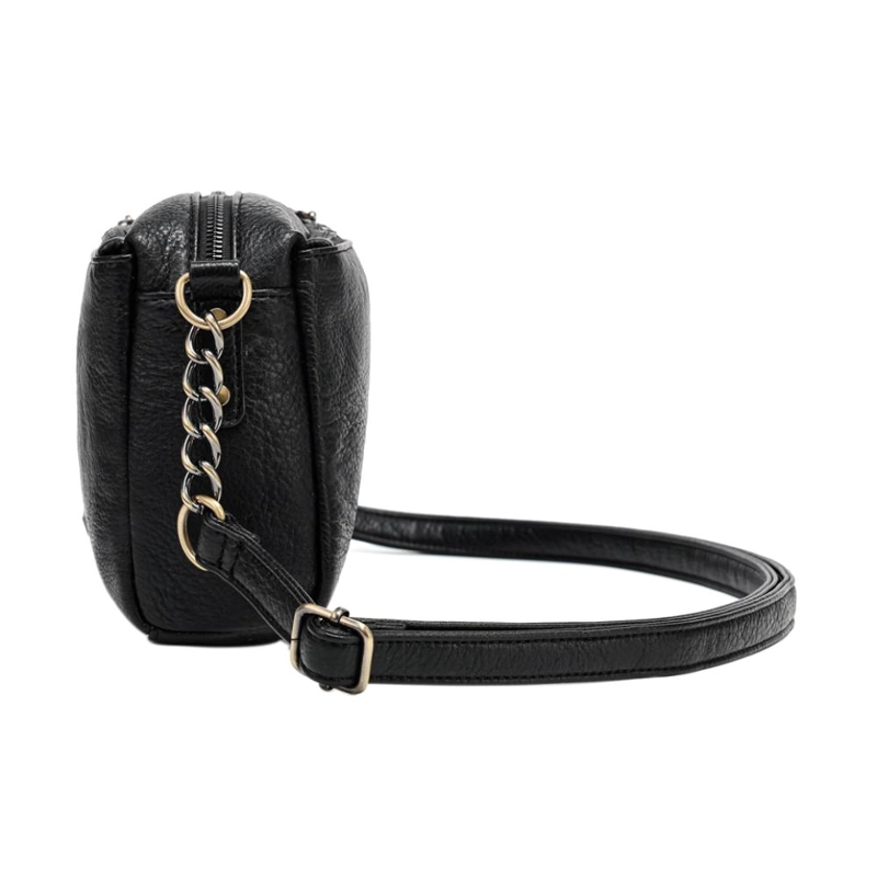 CARTERA MEDIANA ELEGANTE PIXIE NEGRO CALU - 5