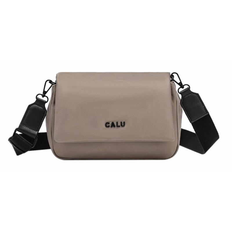 CARTERA BANDOLERA PEQUEÑA KATE TAUPE CALU - 2