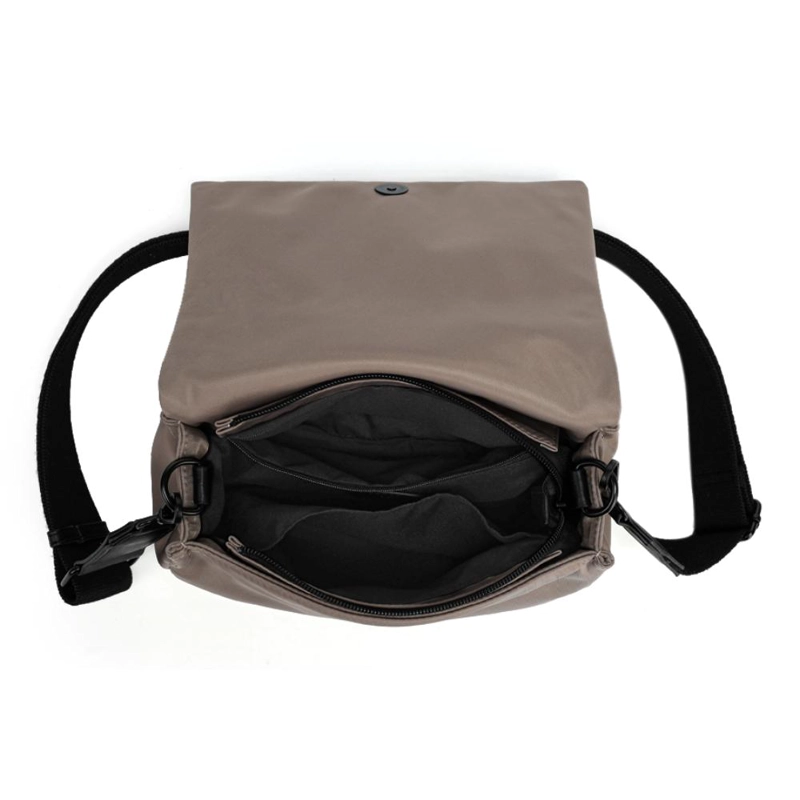 CARTERA BANDOLERA PEQUEÑA KATE TAUPE CALU - 4