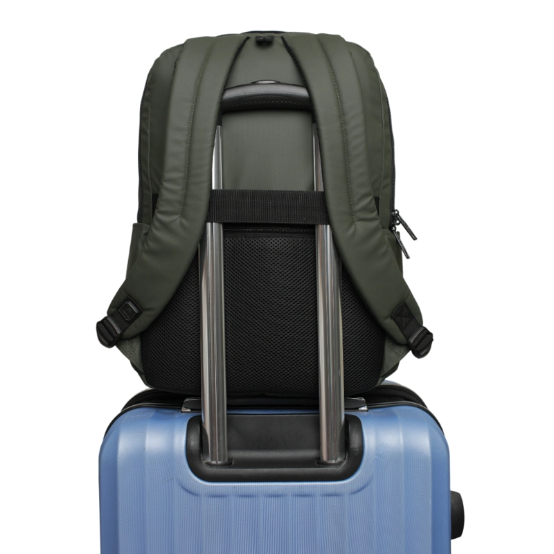 MOCHILA EJECUTIVAS ENGOMADA CAMIQ VERDE MILITAR HEAD - 6