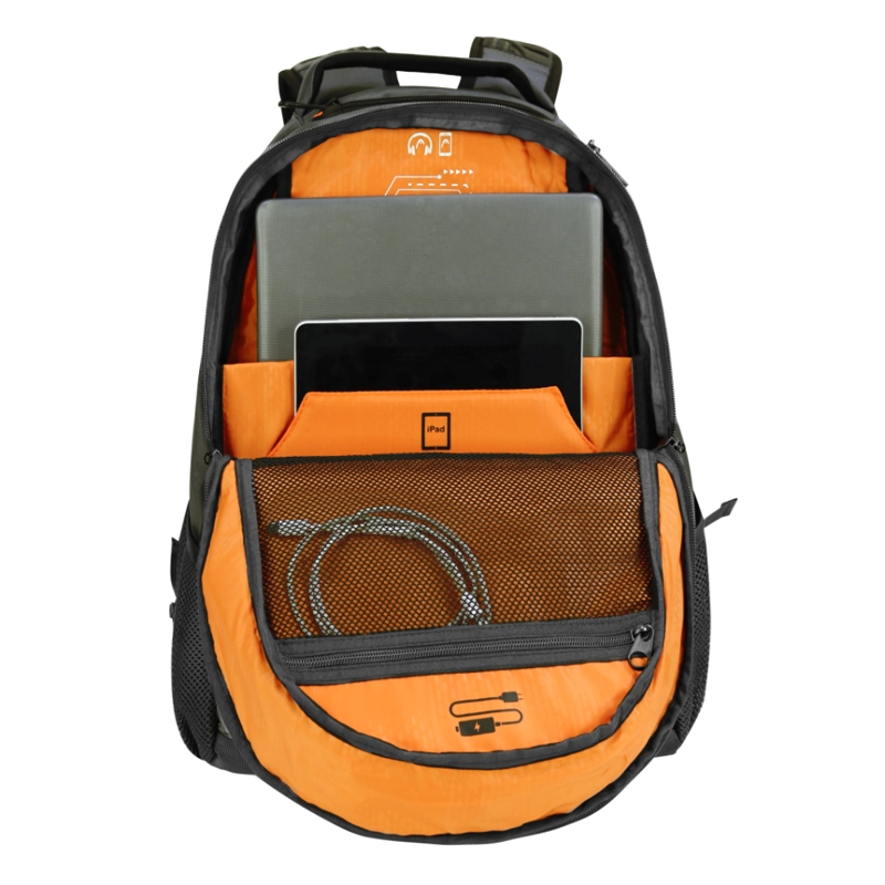 MOCHILA Q7 PORTA NOTEBOOK 40L NEW GRIS HEAD - 6