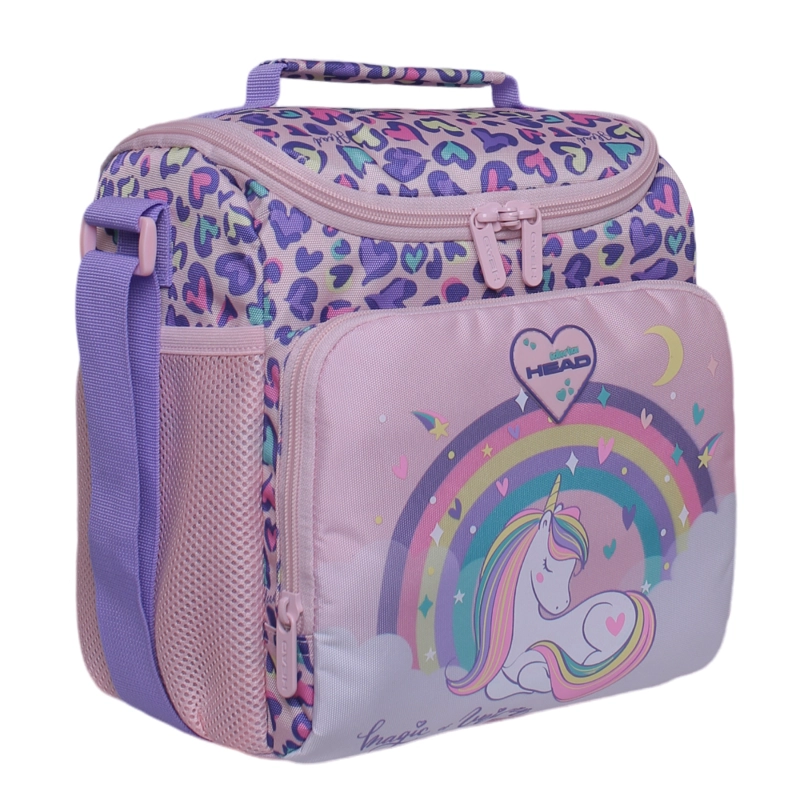LONCHERA ESCOLAR FREEZE ANIMAL CORAZON ROSADO HEAD - 1