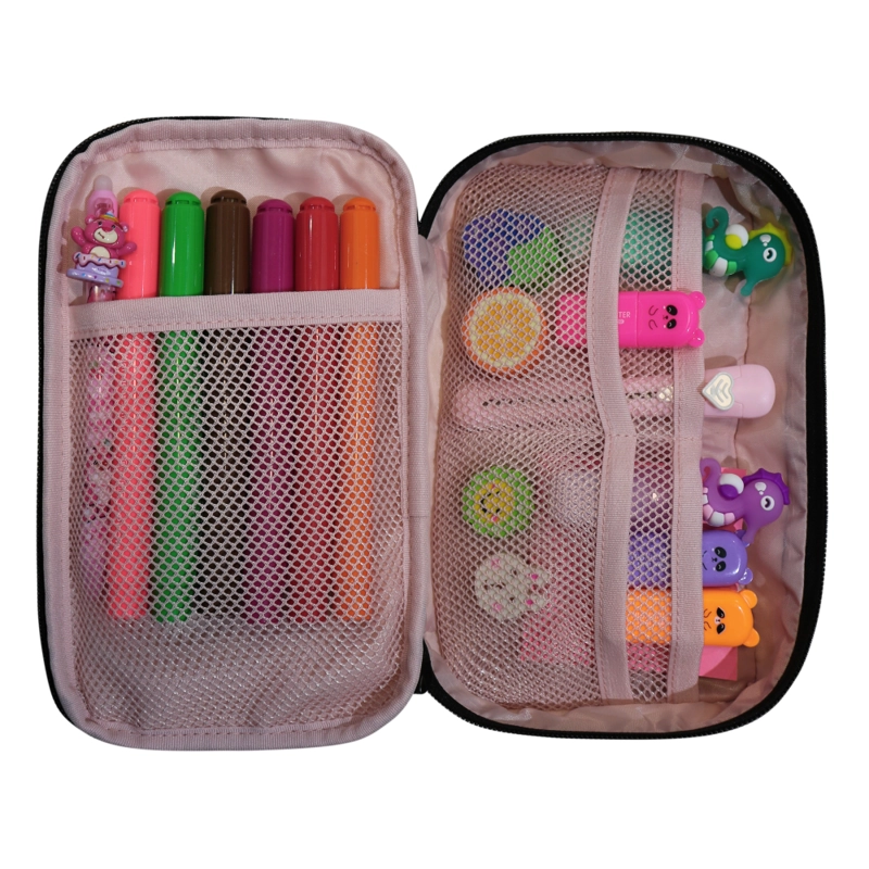 ESTUCHE MUJER PENCIL KAWAII BLOCK NEGRO HEAD - 5