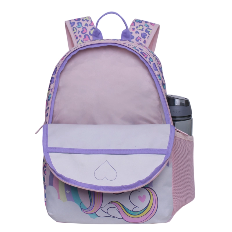 MOCHILA INFANTIL SUNNY UNICORNIO CORAZON ROSADO HEAD - 2