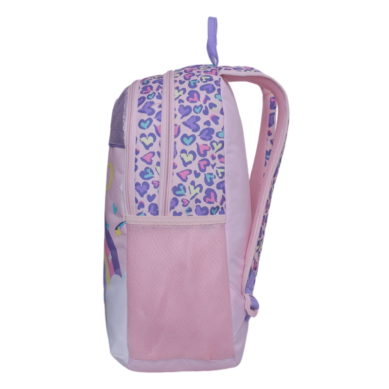 MOCHILA INFANTIL SUNNY UNICORNIO CORAZON ROSADO HEAD - 4