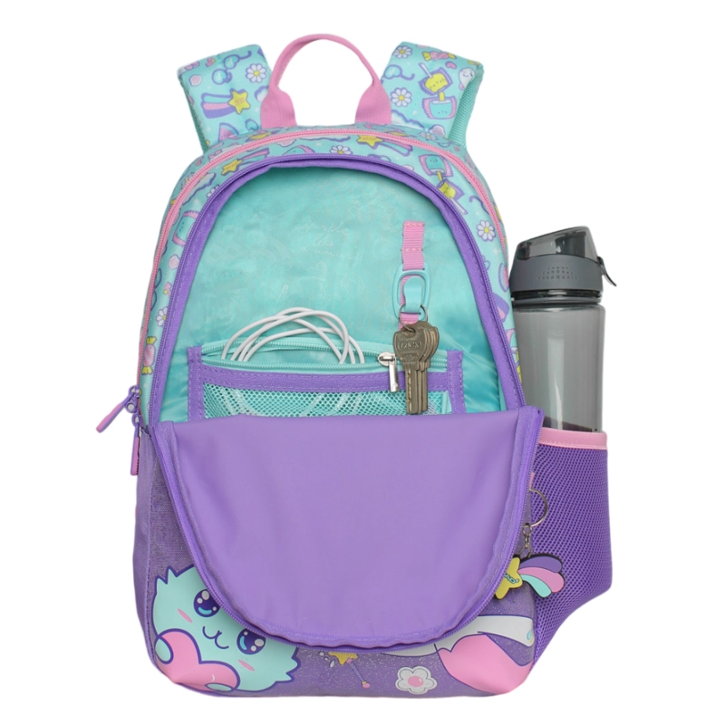 MOCHILA INFANTIL NIÑA BIONICA CAT PRINT MENTA HEAD - 3