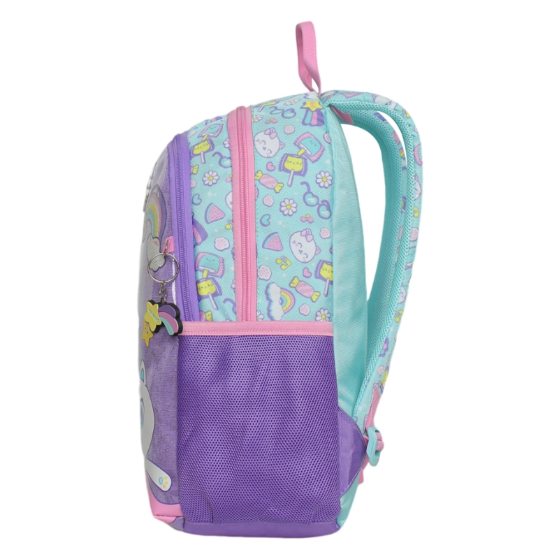 MOCHILA INFANTIL NIÑA BIONICA CAT PRINT MENTA HEAD - 5