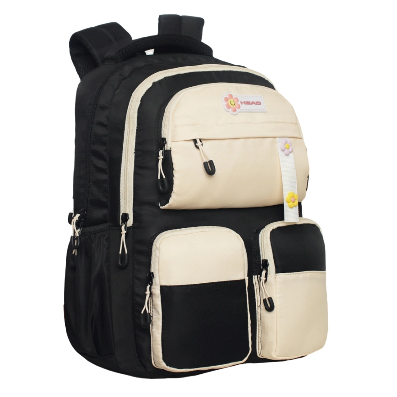 MOCHILA MUJER KAWAII TWIST BLOCK NEGRO HEAD - 1