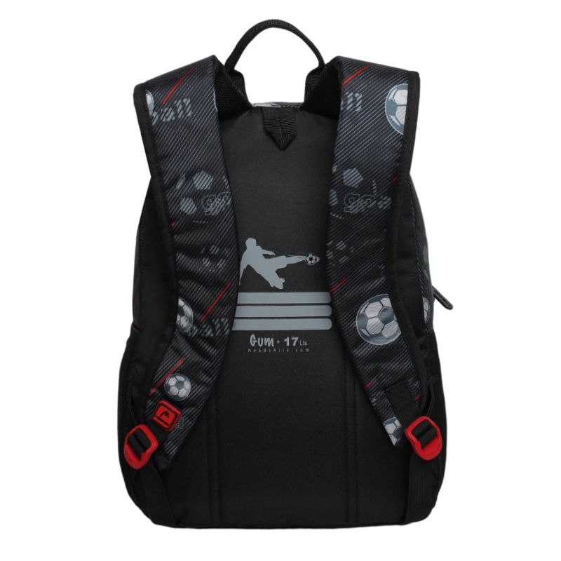 MOCHILA INFANTIL NIÑO GUM FUTBOL NEGRO HEAD - 5