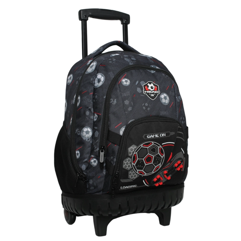 MOCHILA INFANTIL CARRO NEW KODIAC FUTBOL NEGRO HEAD - 1